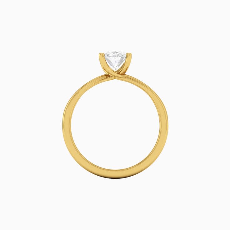 1 Carat Oval Lab Diamond Engagement Ring