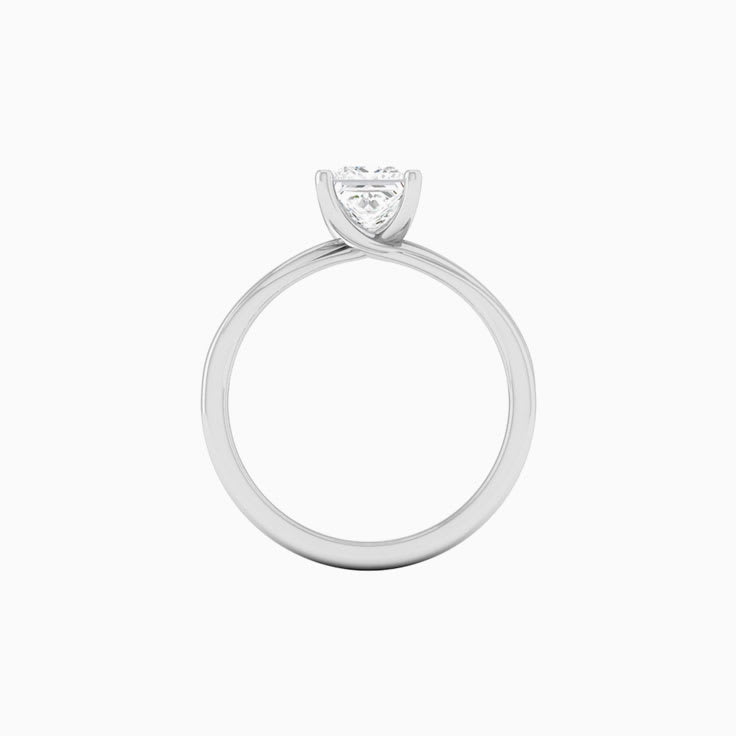 1 Carat Princess Lab Diamond Engagement Ring