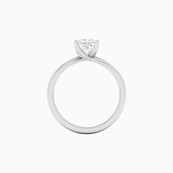 1 Carat Princess Lab Diamond Engagement Ring