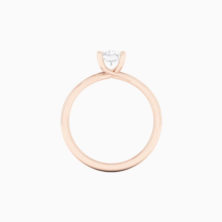 1 Carat Radiant Lab Diamond Engagement Ring