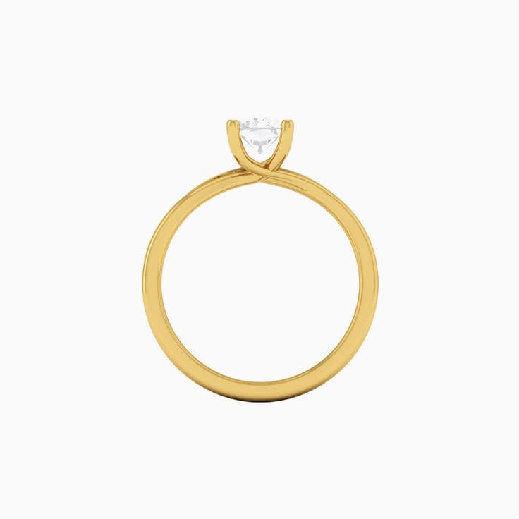 1 Carat Radiant Lab Diamond Engagement Ring