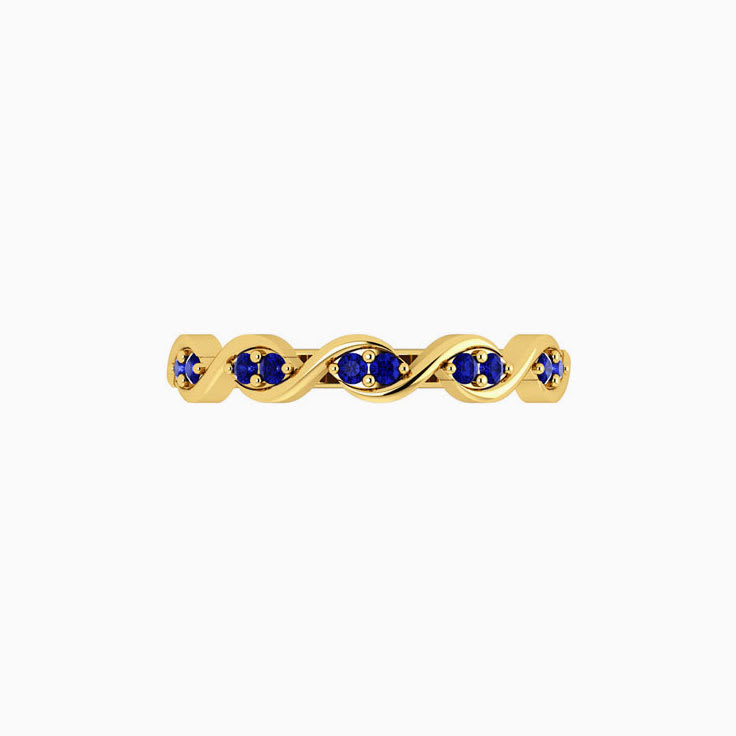 Twisted Tanzanite Wedding Ring