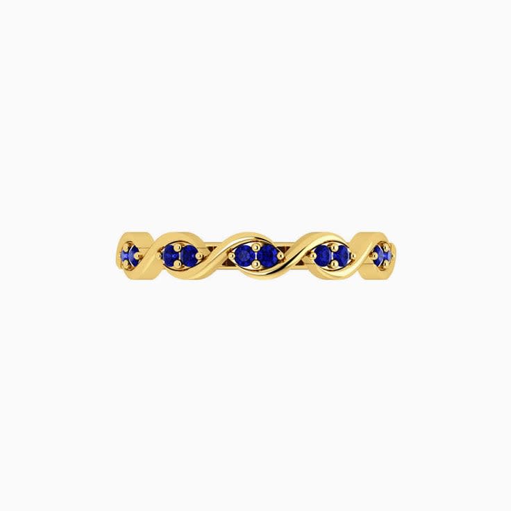 Twisted Tanzanite Wedding Ring