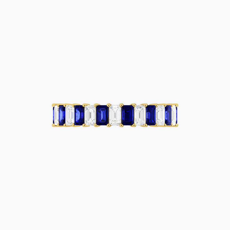 Tanzanite and Diamond Eternity Ring