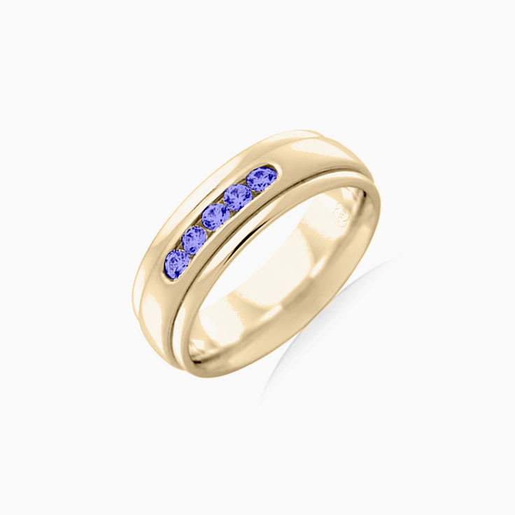 Tanzanite womens wedding ring