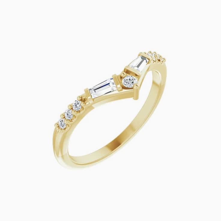 Natural Diamond Contour Band