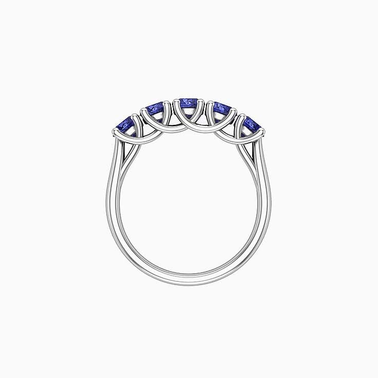 5 Stone Tanzanite Band