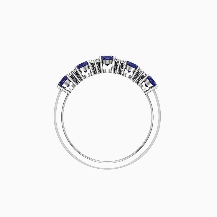 Oval Tanzanite and diamond ring
