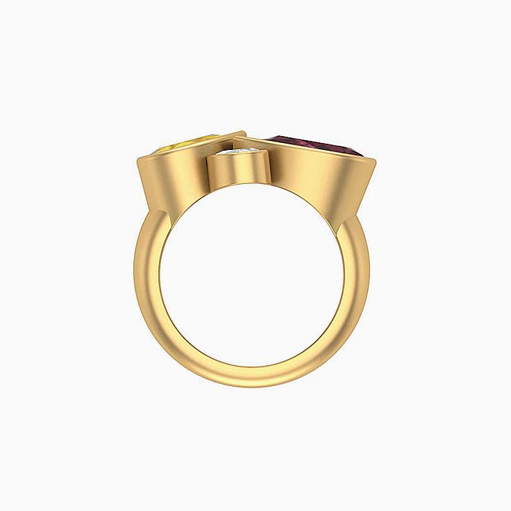 Coloured Gems and Diamonds  9ct
