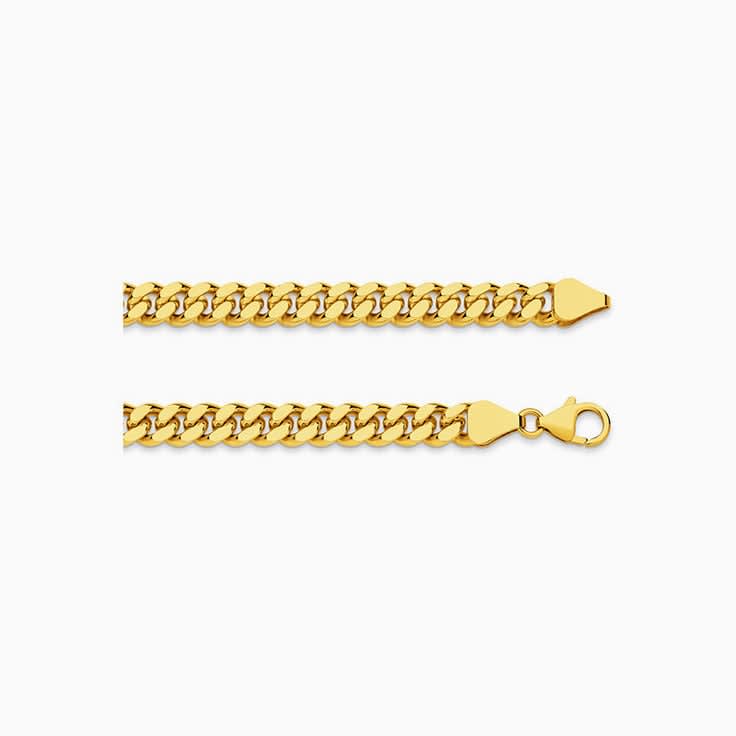 Diamond Curb Solid Link Chain