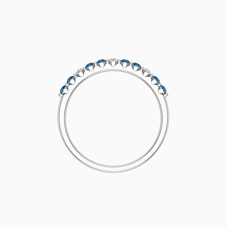 London blue topaz And Diamond Band