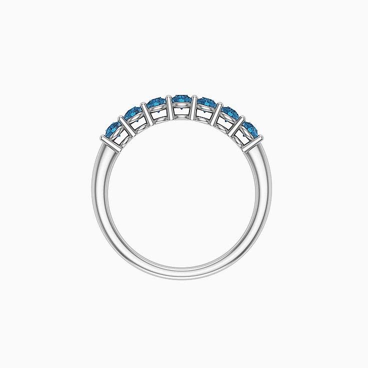 Gemstone Band With London blue topaz