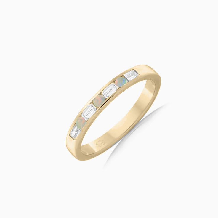 Opal Baguette and round ring FR3478