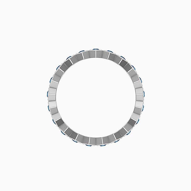 London blue topaz Eternity Ring