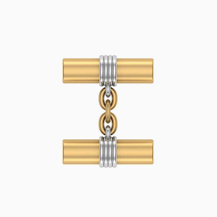 Gold Bar cufflinks in 18ct