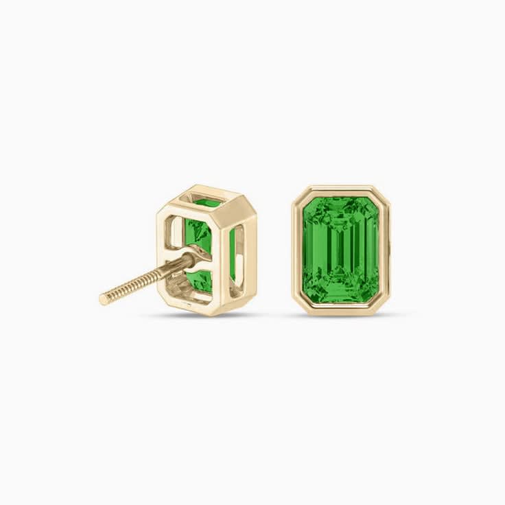 Tsavorite diamond earrings
