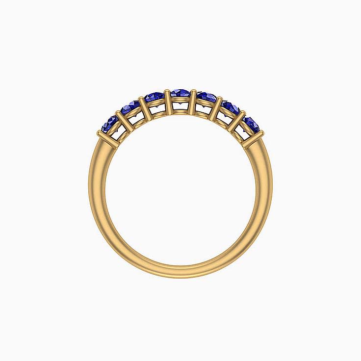 Gemstone Band With Blue Sapphire