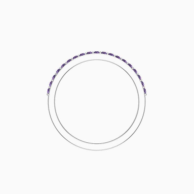 Amethyst Wedding Band 1
