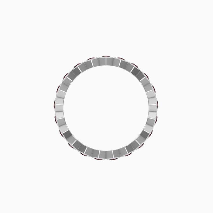 Red Garnet Eternity Ring