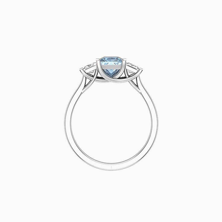 Aquamarine Trilogy Ring