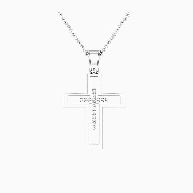 Cross with Diamonds