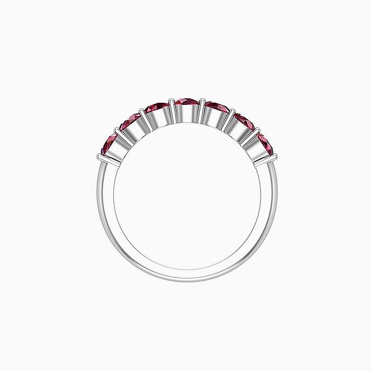 Classic Red Ruby Round Band