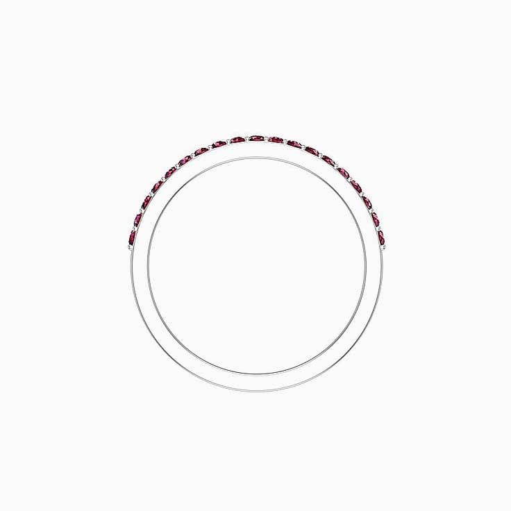 Red Ruby Wedding Band