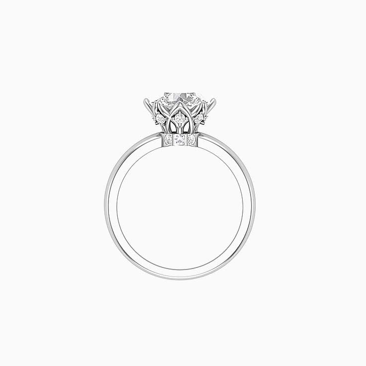Lab Grown Solitaire with a Royal design