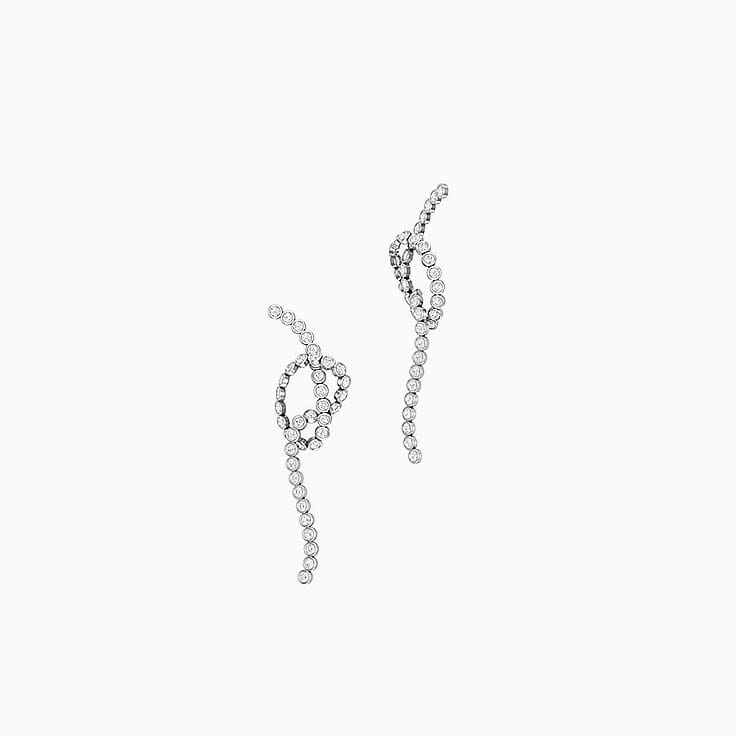 Knot Diamond  earrings