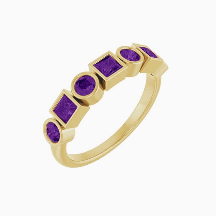 Amethyst Stackable Ring