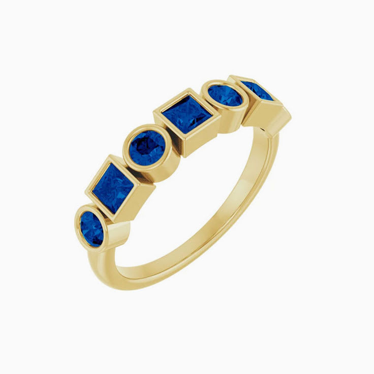 Blue Sapphire Stackable Ring