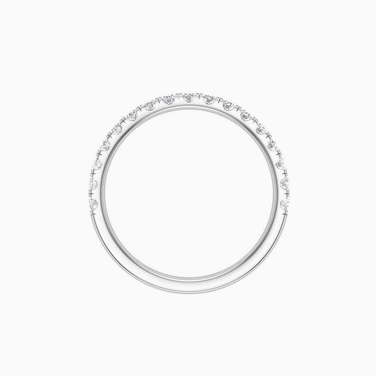 3 points Scalloped Pave Diamond Ring