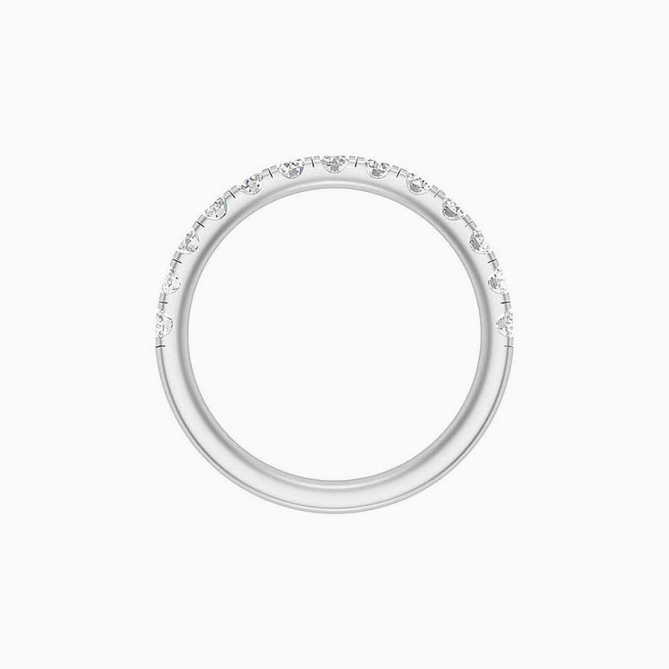 5 points Scalloped Pave Diamond Ring