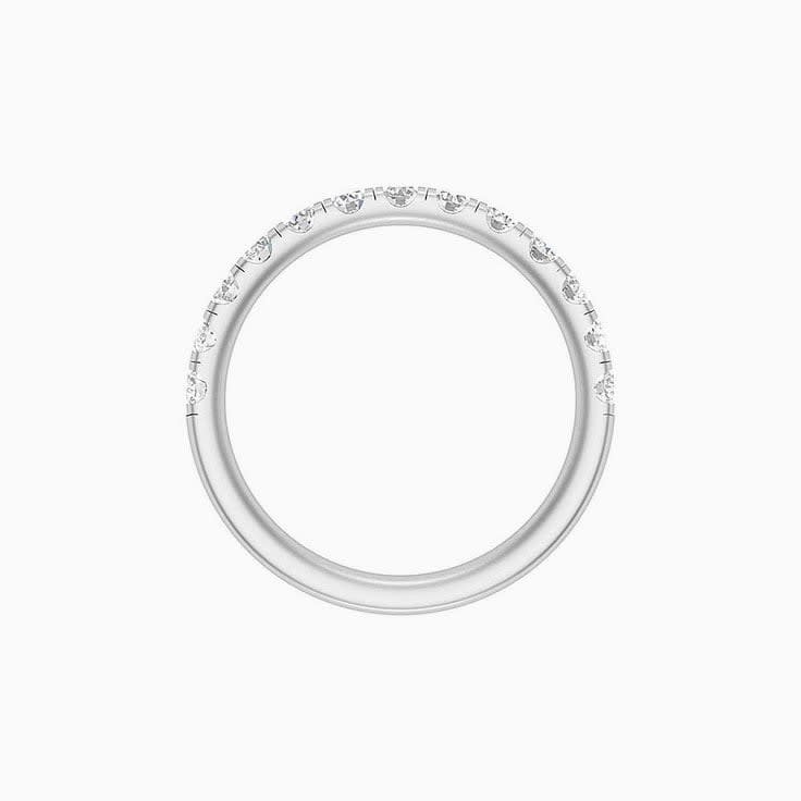 5 points Scalloped Pave Diamond Ring