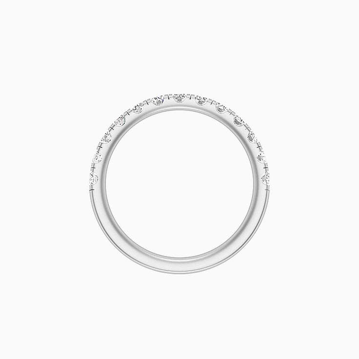 5 points Scalloped Pave Diamond Ring