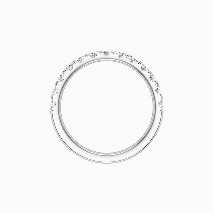 6 points Scalloped Pave Diamond Ring