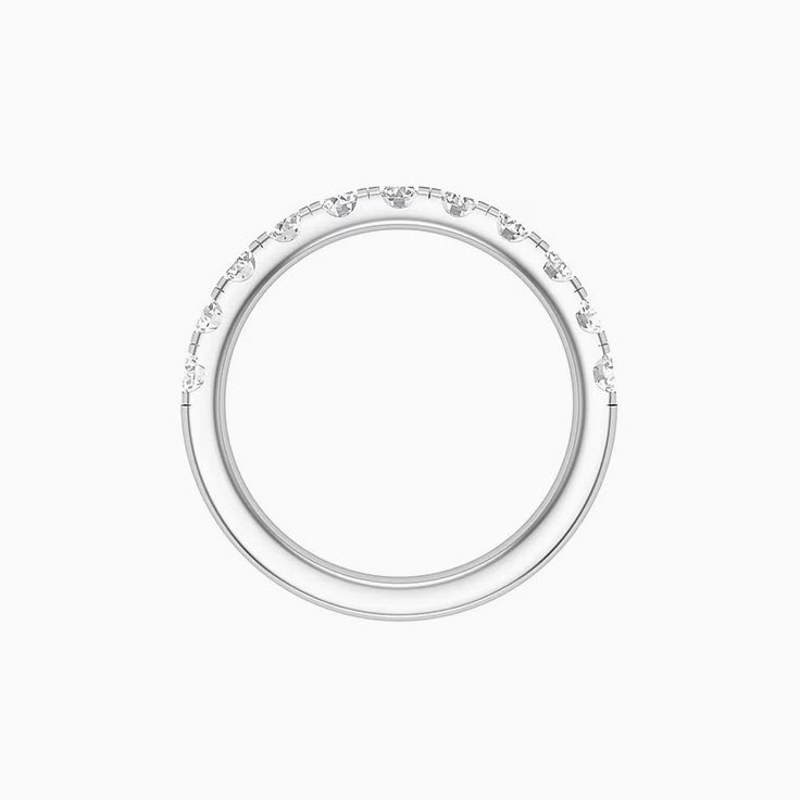 8 points Scalloped Pave Diamond Ring