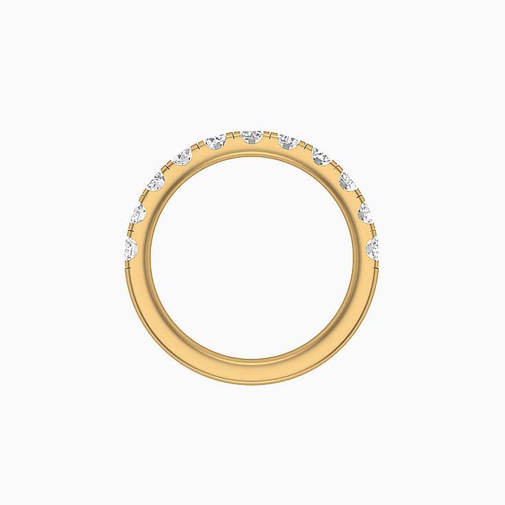 10 points Scalloped Pave Diamond Ring