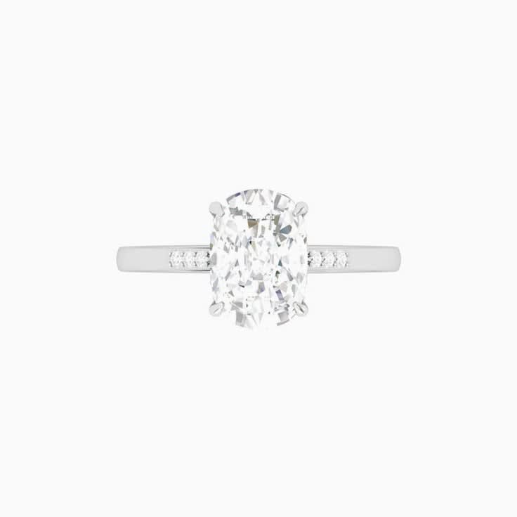 Lab grown 3ct Elongated cushion cut