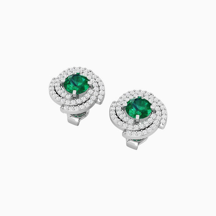 Emerald Royalty studs