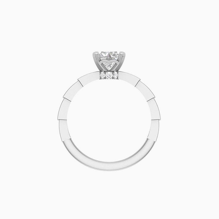 1ct Brilliant cut natural diamond Solitaire ring