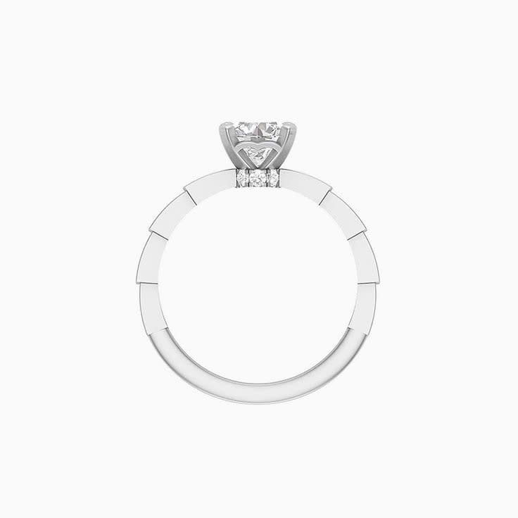1ct Brilliant cut natural diamond Solitaire ring