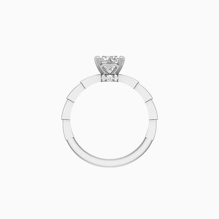 1ct Brilliant cut natural diamond Solitaire ring