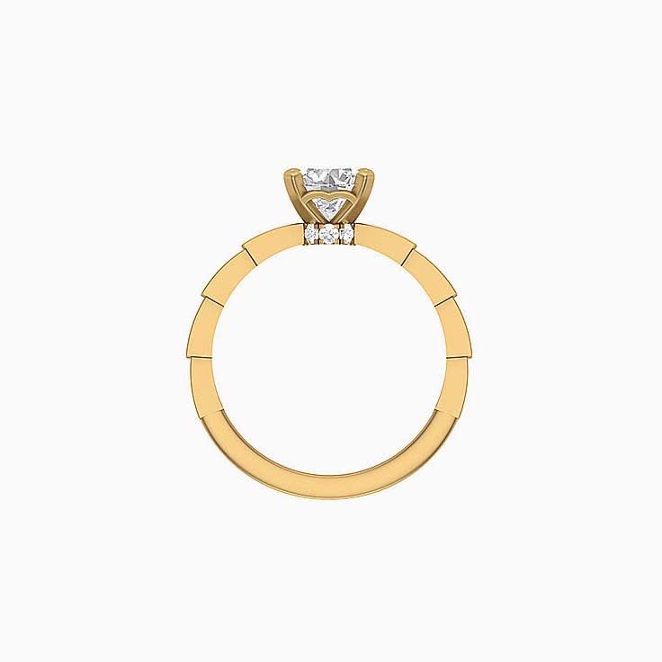 1ct Brilliant cut natural diamond Solitaire ring