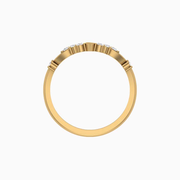 Curved Celtic Diamond band