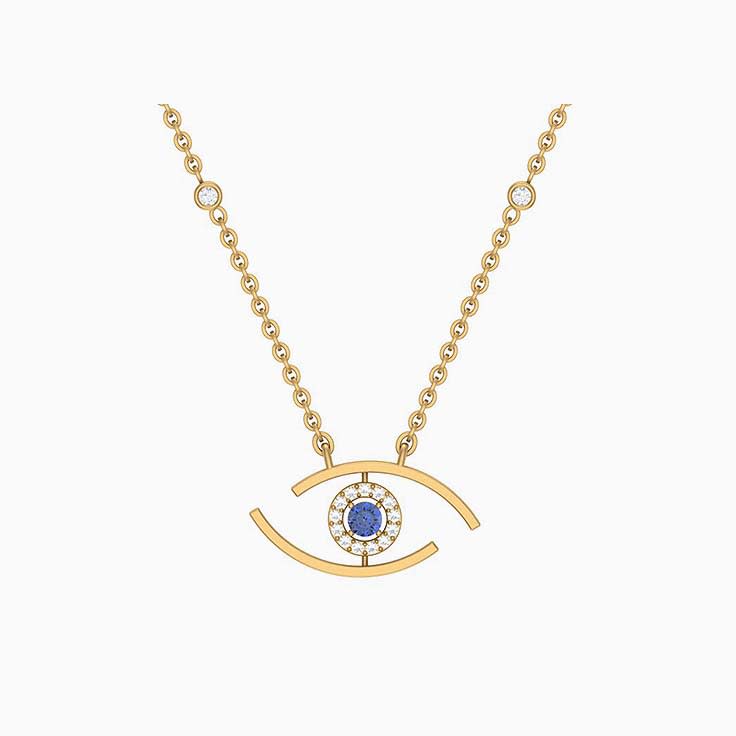 Modern Evil Eye Necklace