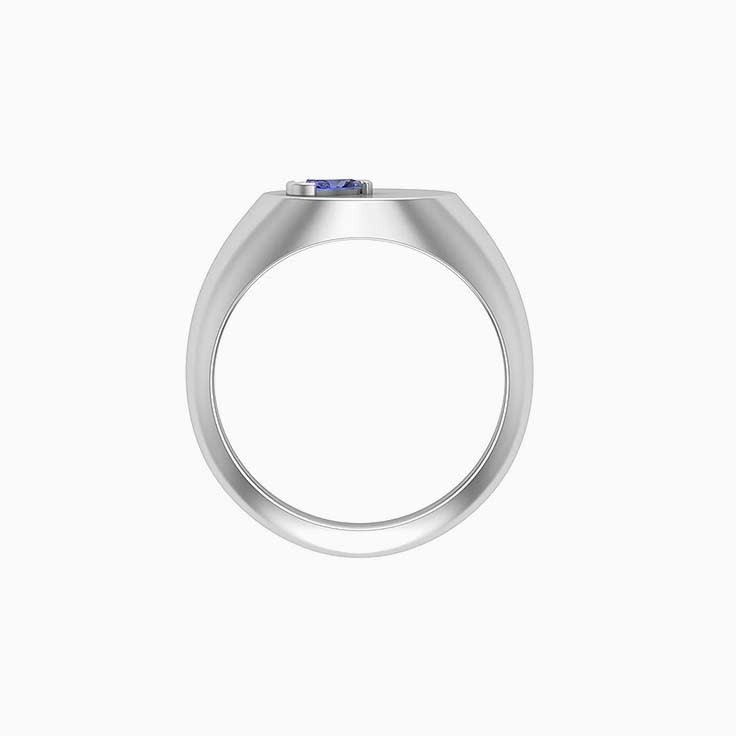 Birthstone signet ring