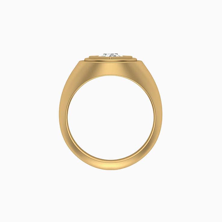 Lab grown Diamond Signet ring