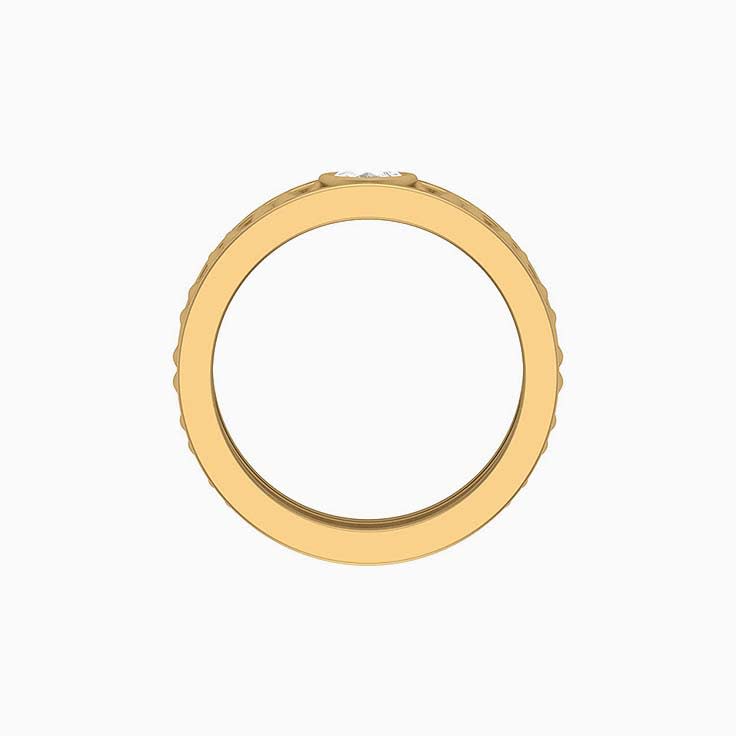 Moissanite Wide band and diamond ring