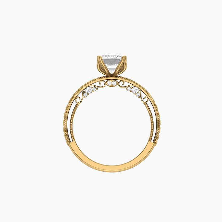Art Deco Emerald cut Lab Grown Diamonds